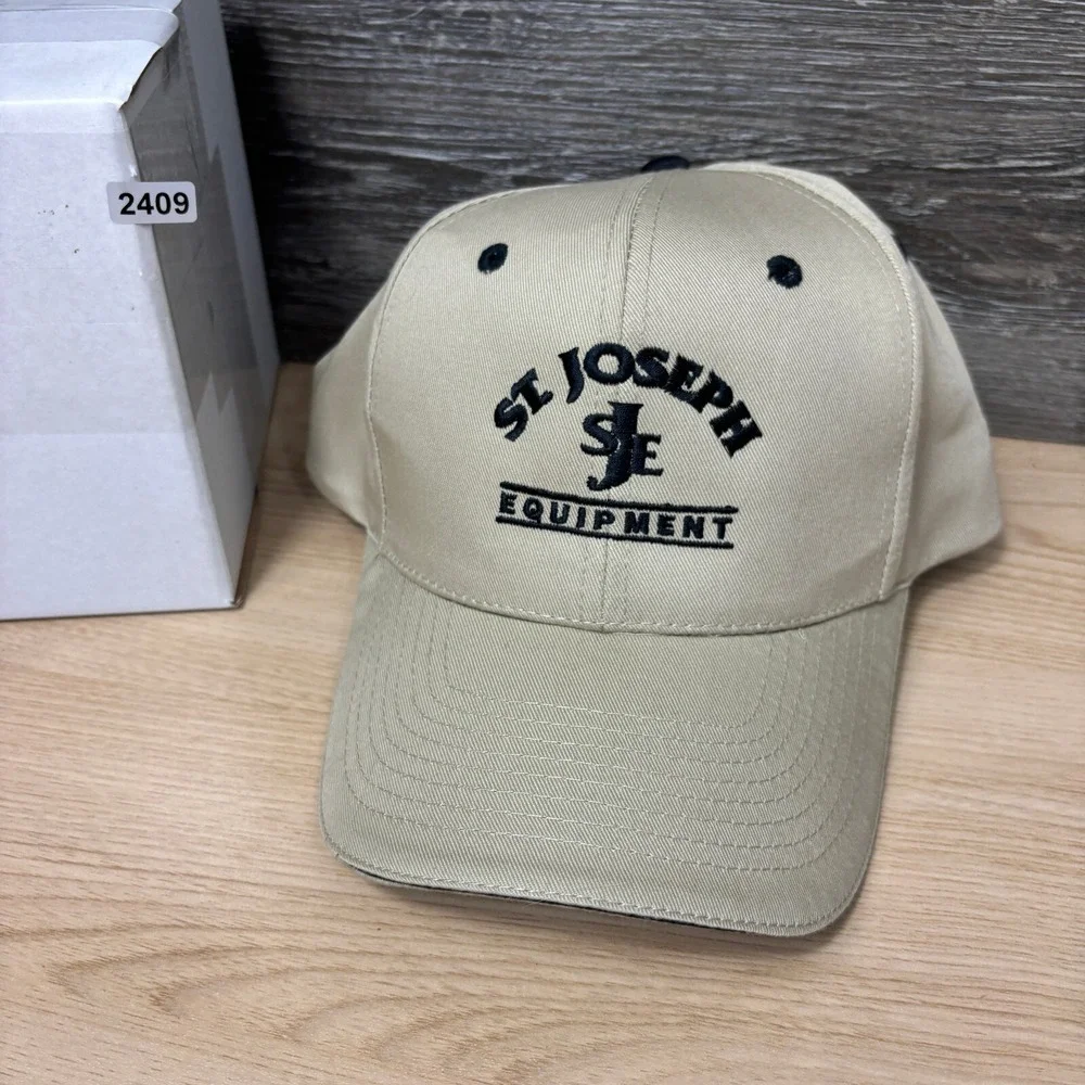 St Joseph Equipment Hat Cap Strap Back Brown‎ Tan Outdoors Adjustable
